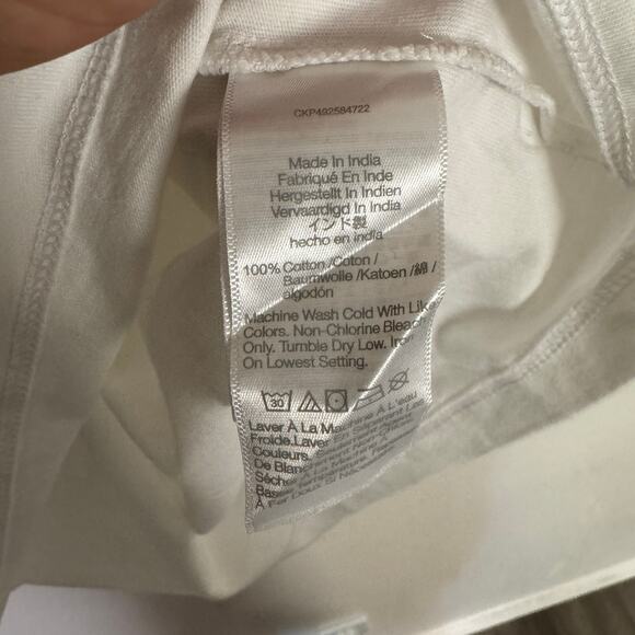 Madewell The Perfect Crewneck Tee WMNS 2XS White Cotton Short Sleeve Lightweight - Picture 6 of 9